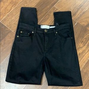 Free people black high rise jeans size 27